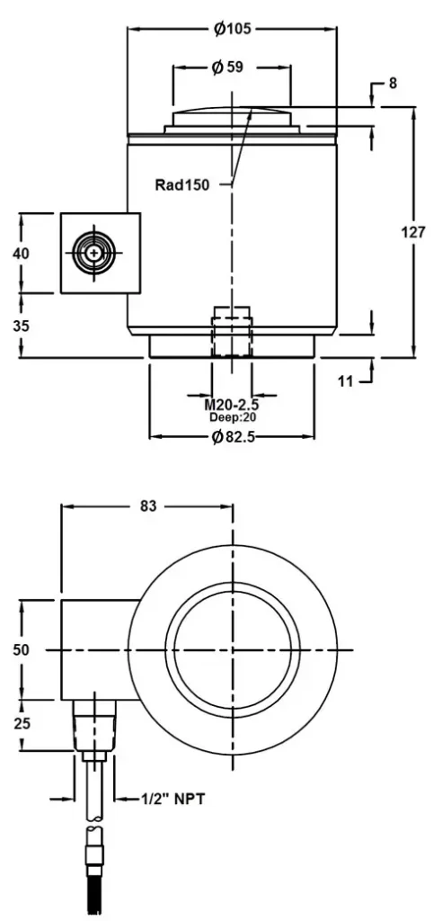 loadcell.ae-Dimensions-Revere-CSPM