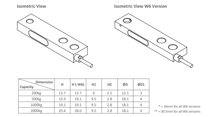 Zemic B8Q Dimension Isometric View and Table Loadcell.ae