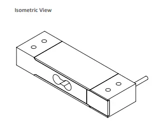 Zemic L6D8 Dimensions Isometric View Loadcell.ae